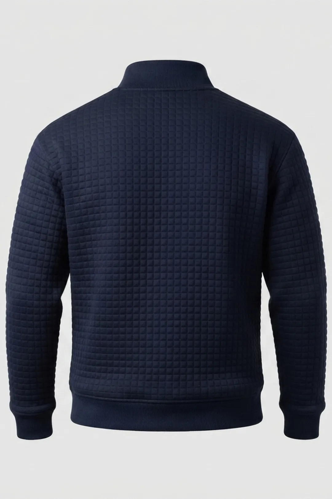 Ανδρικό Φούτερ Waffle με Φερμουάρ Λαιμού (1/2 Zip) - Sharks Bay