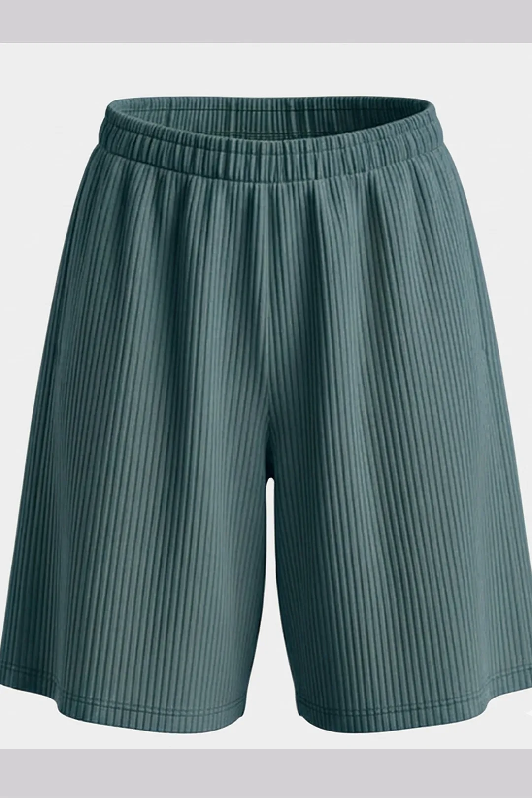 Ανδρικό Πλισέ Σετ Πουκάμισο & Σορτς Sharks Bay Clothing (Σκούρο Πράσινο / Forest Green)