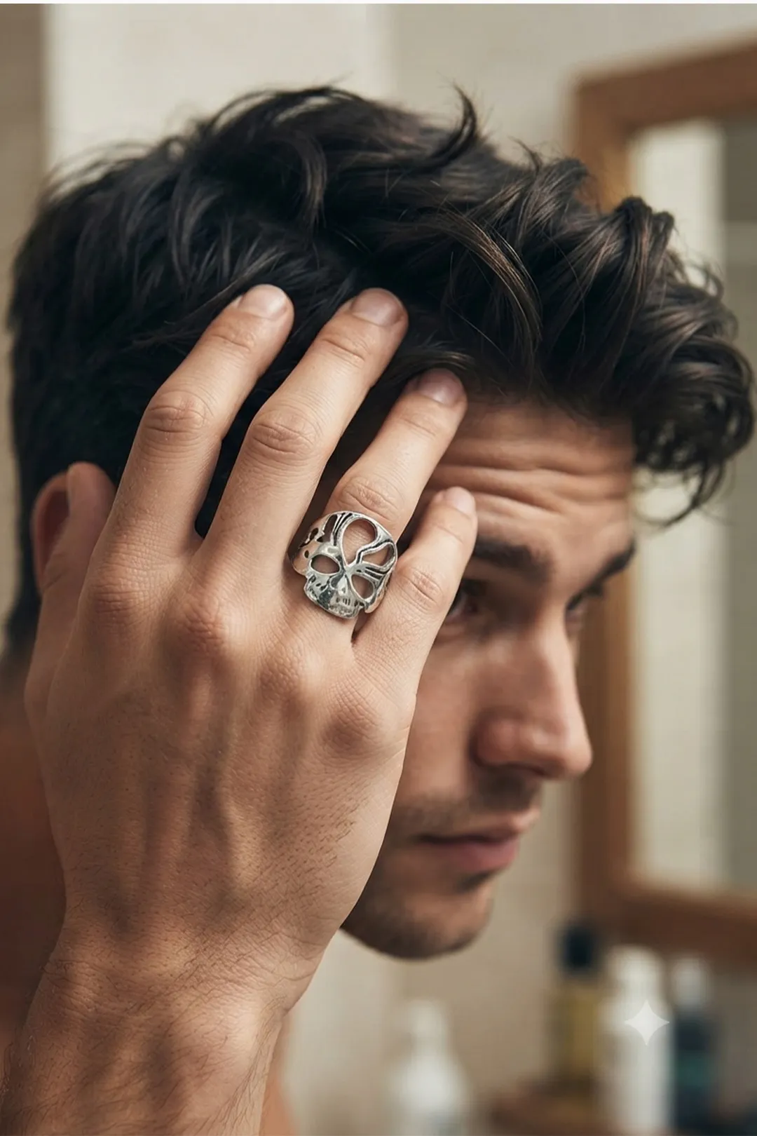 Sharks Bay Clothing – Zanzibar Tribal Skull Ring | Ανδρικό Ασημένιο Δαχτυλίδι