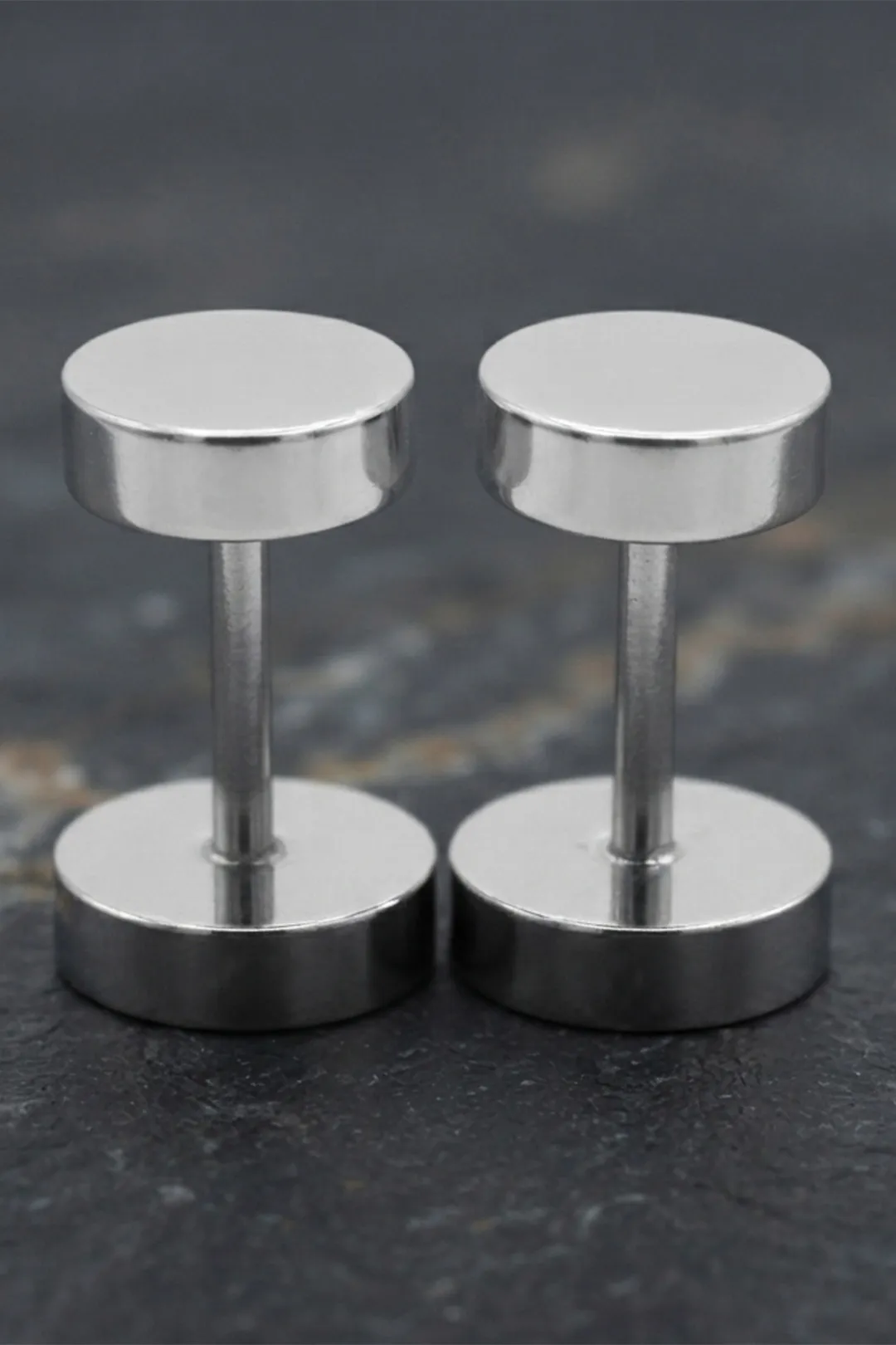 Sharks Bay Clothing – Minimal Silver Stud Earrings 10mm | Ανδρικά Σκουλαρίκια από Ανοξείδωτο Ατσάλι.
