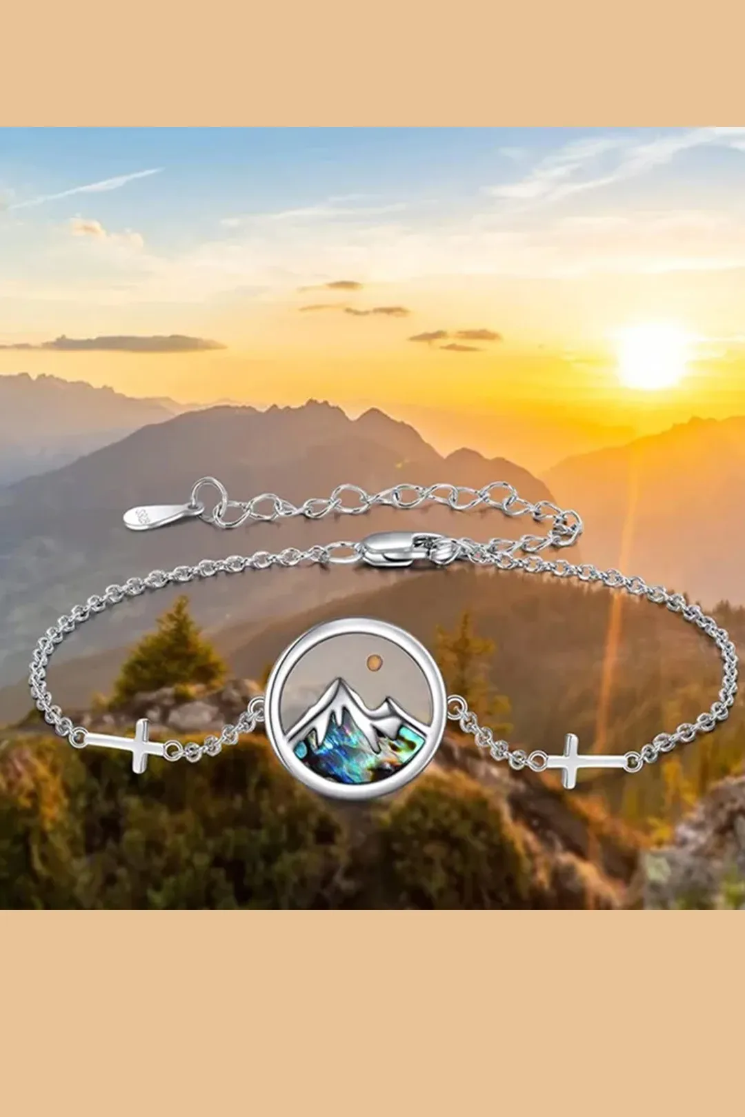 Βραχιόλι "Mountain Sunset" με Σταυρούς | Meet Me at the Sunset Collection