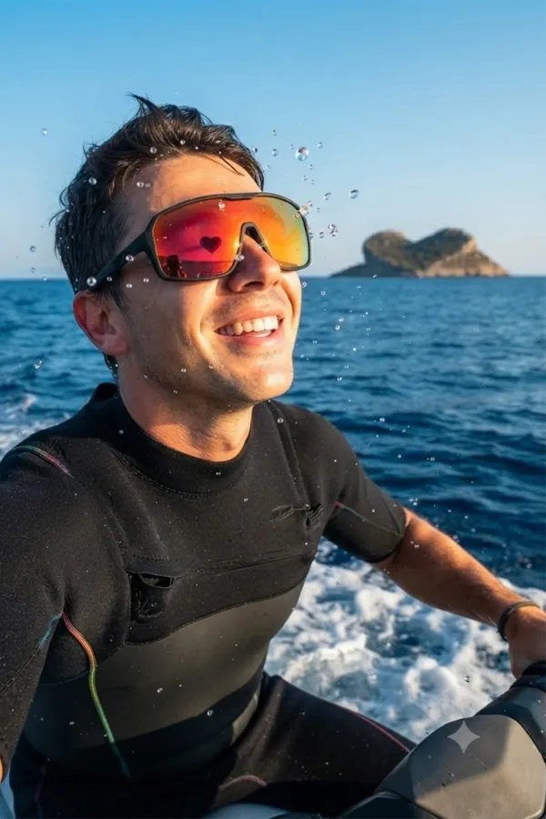 Sharks Bay – Fire Edge Sport Ανδρικά Γυαλιά Ηλίου (Sunset Mirror)