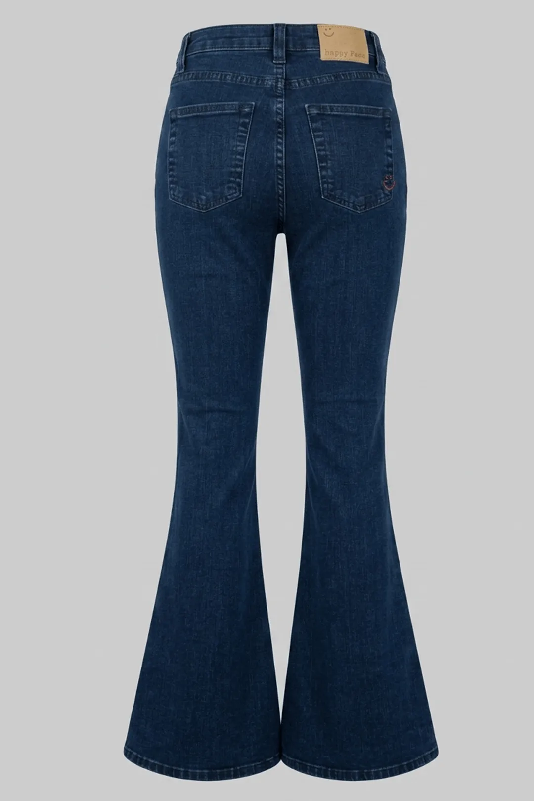 Meet Me At The Sunset Γυναικείο Τζιν Παντελόνι Καμπάνα Elastic Flared Denim (by Sharks Bay) - Σκούρο Μπλε