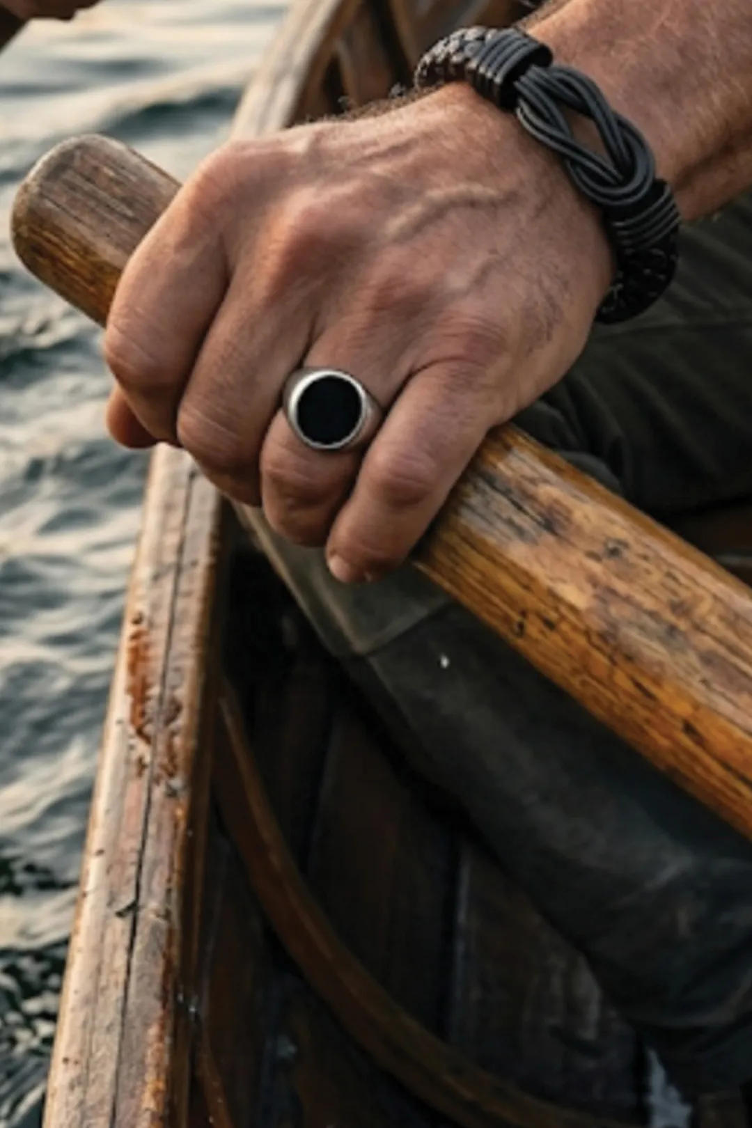 Sharks Bay Clothing - Ανδρικό Δερμάτινο Βραχιόλι "Eternal Knot" με Ατσάλινο Κούμπωμα & Μήνυμα "Love You Forever" μέγεθος19cm