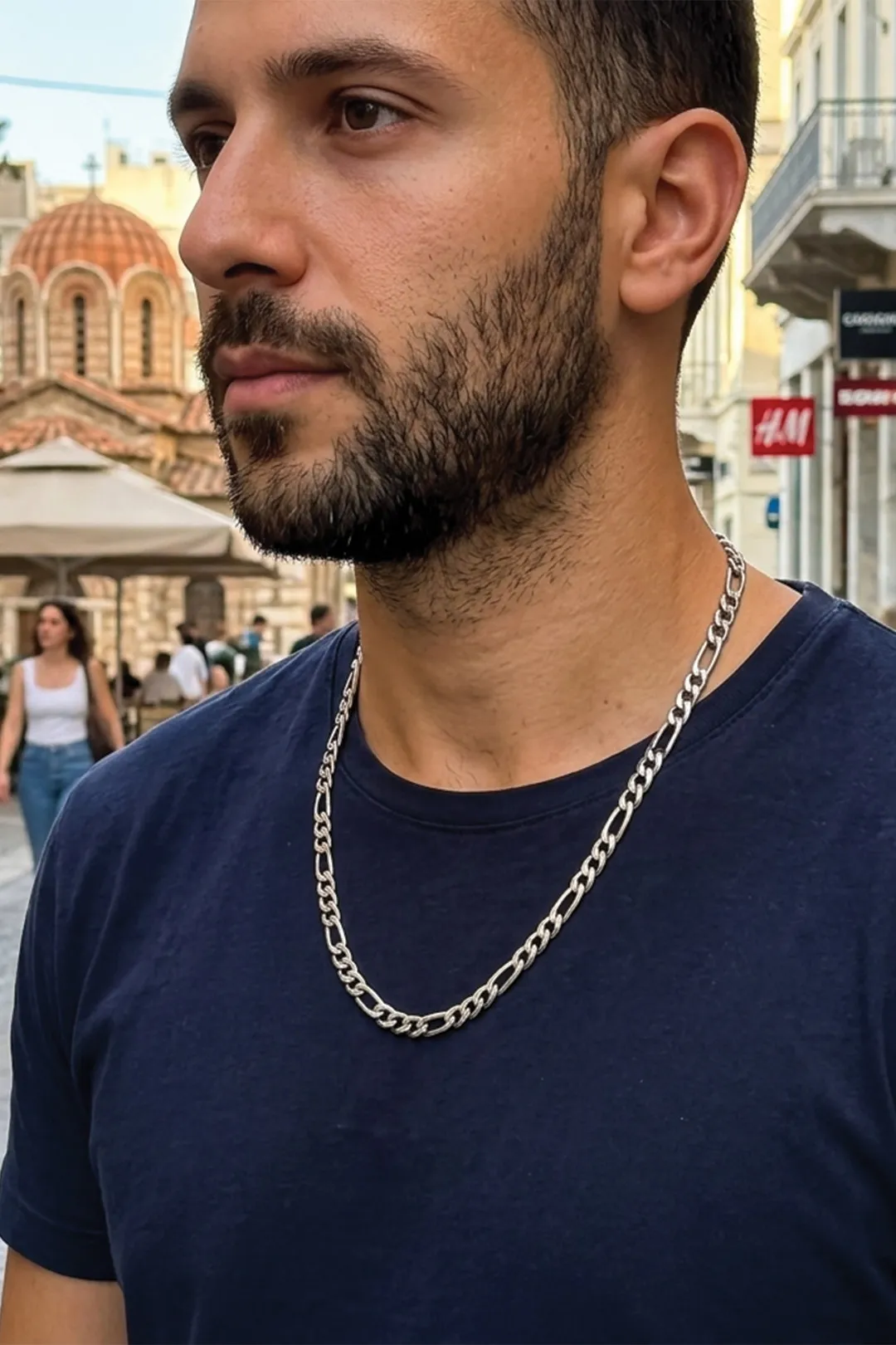 Sharks Bay Clothing Ανδρική Αλυσίδα Λαιμού από Ανοξείδωτο Ατσάλι.