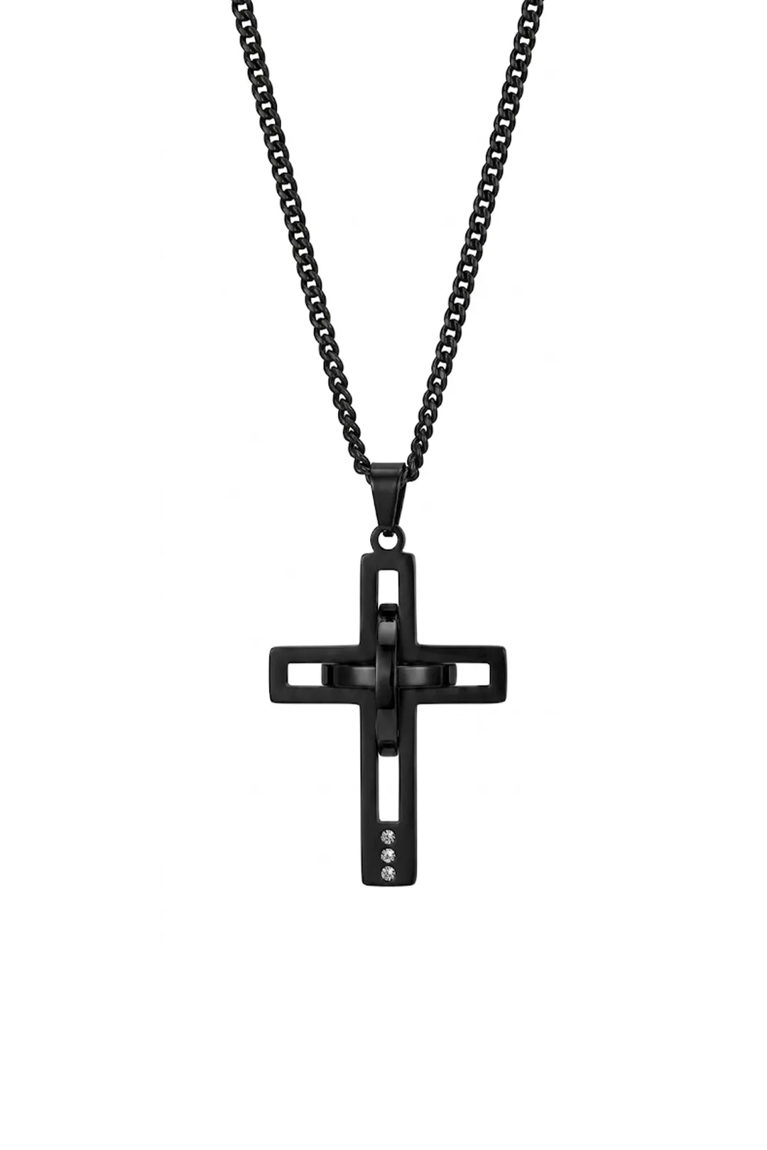 Ανδρικό Κολιέ Sharks Bay "Eternal Cross" με Αλυσίδα 3mm - Urban Sharksbay clothing