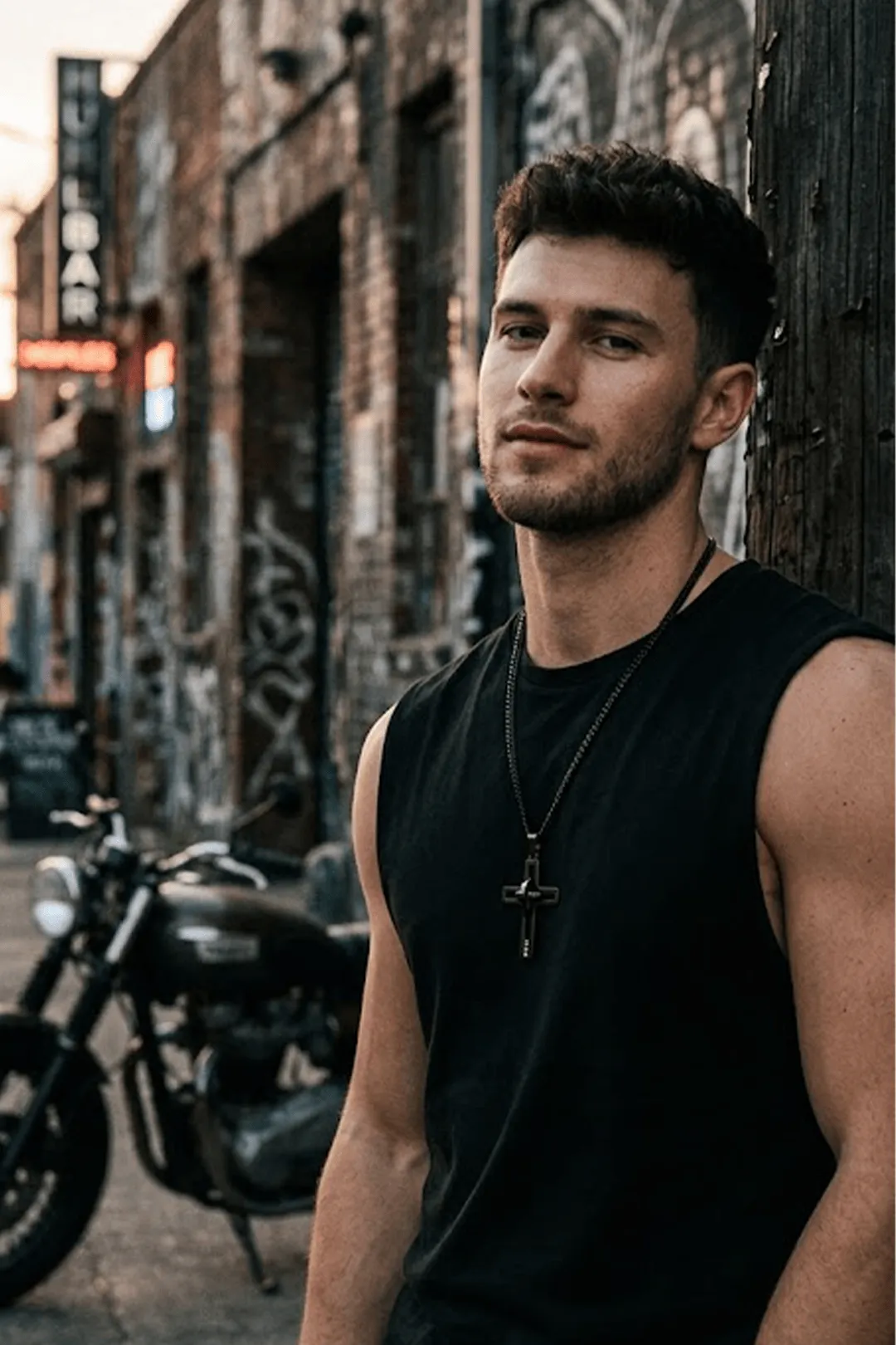 Ανδρικό Κολιέ Sharks Bay "Eternal Cross" με Αλυσίδα 3mm - Urban Sharksbay clothing