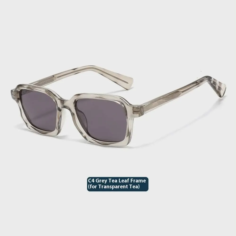 Γυαλιά Ηλίου Sharks Bay Clothing Unisex με Διάφανο Σκελετό "Grey Tea Leaf" και Τετράγωνο Retro .