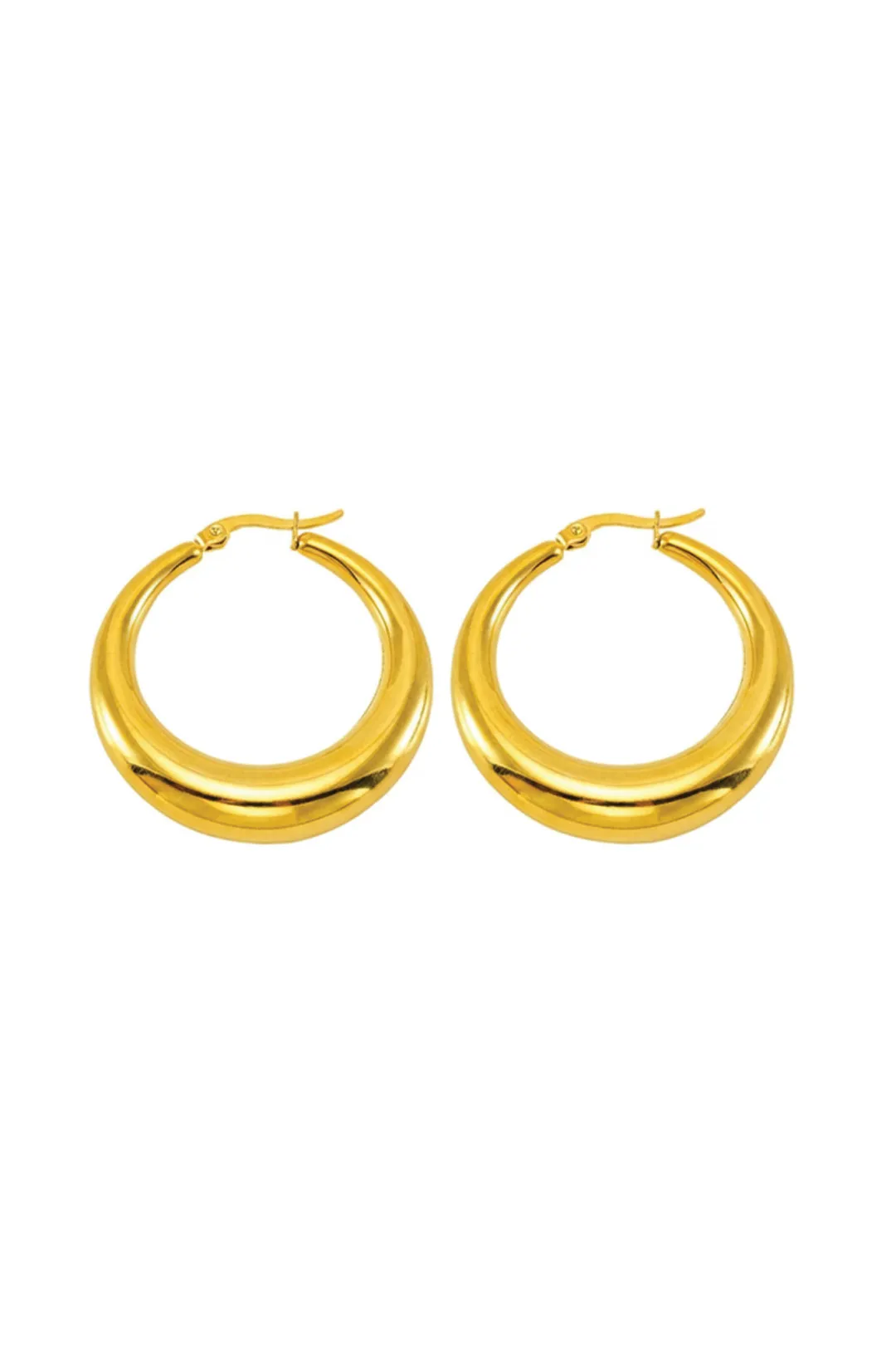 Κρίκοι Χρυσοί  Meet me at the sunset 18K "Chunky Hoop" – Διαχρονική Λάμψη & Στυλ.