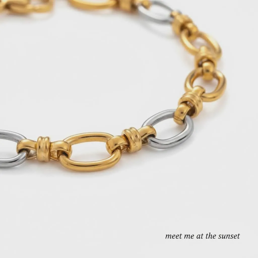 Meet me at the sunset, Bicolor Link Statement κολιέ.