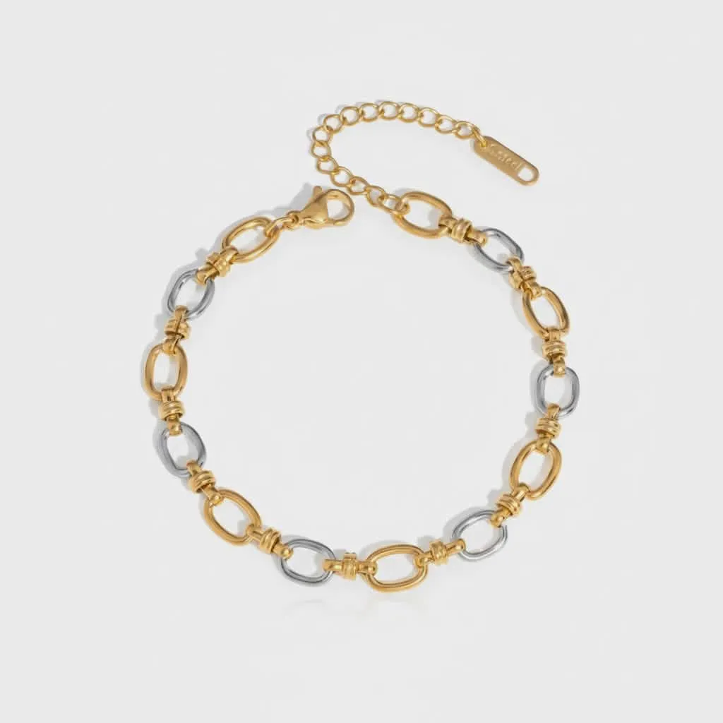 Meet me at the sunset,Bicolor Link Chain Βραχιόλι.