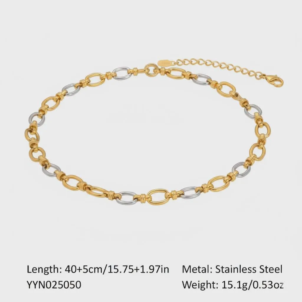 Meet me at the sunset,Bicolor Link Chain Βραχιόλι.