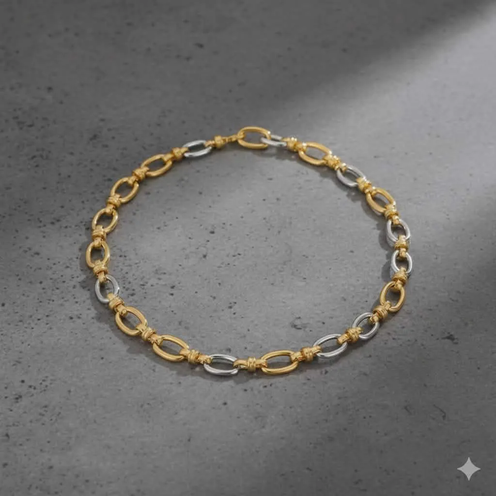 Meet me at the sunset,Bicolor Link Chain Βραχιόλι.