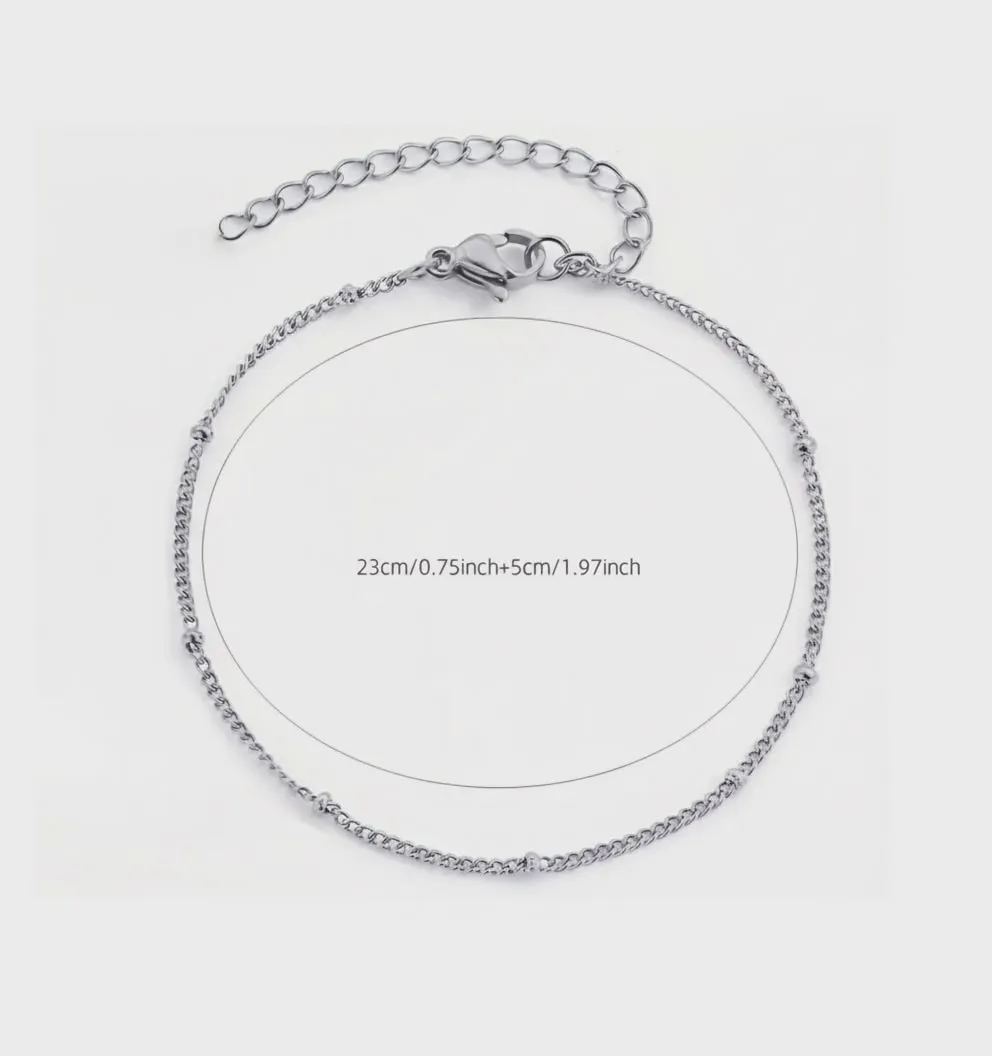 Meet me at the sunset Clothing Women's Bracelet Anklet Chain made of Steel.