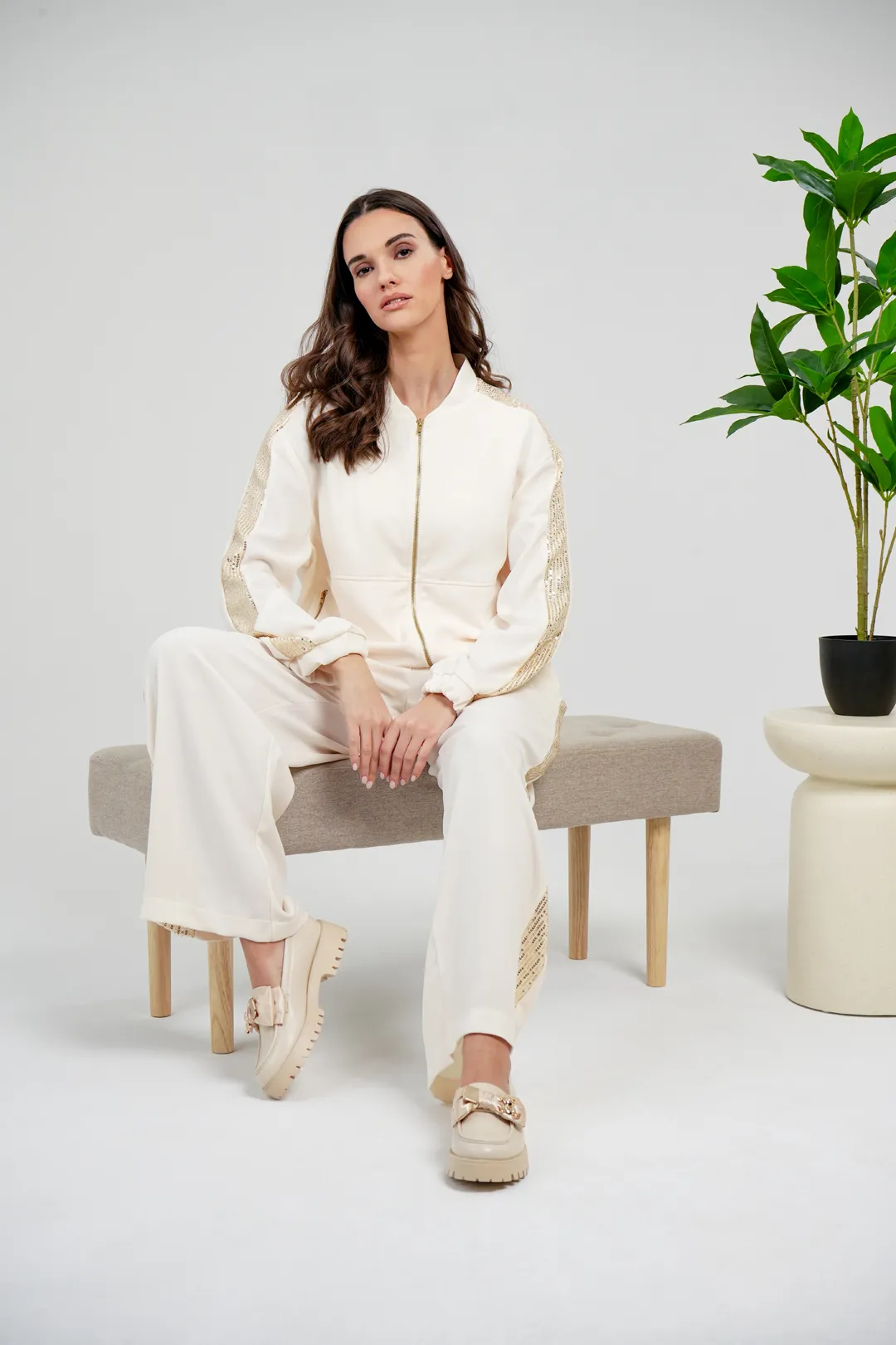 Sharks bay clothing,μπουφάν με μάο γιακά, φερμουάρ στο κέντρο εμπρός