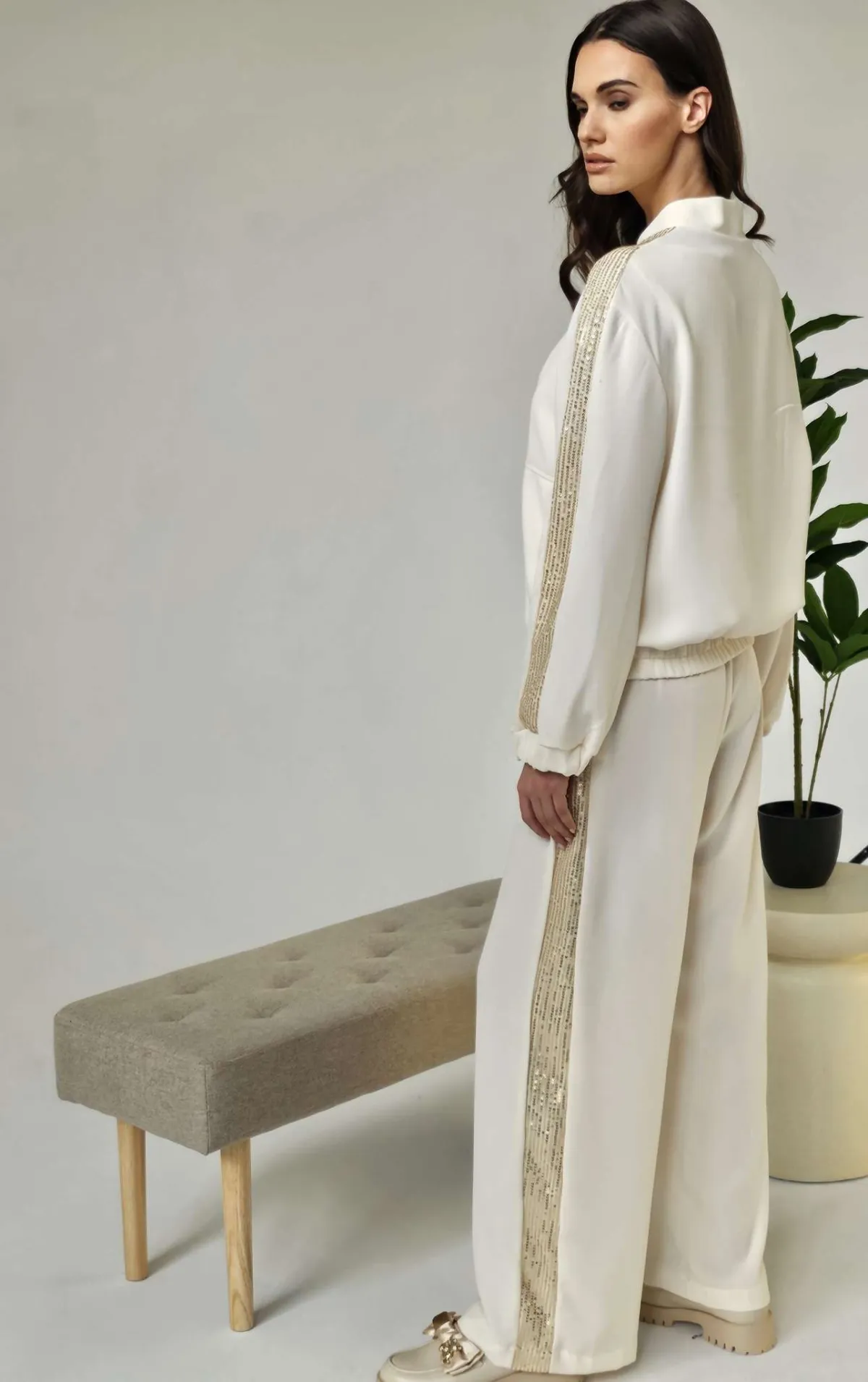 Sharks bay clothing,μπουφάν με μάο γιακά, φερμουάρ στο κέντρο εμπρός