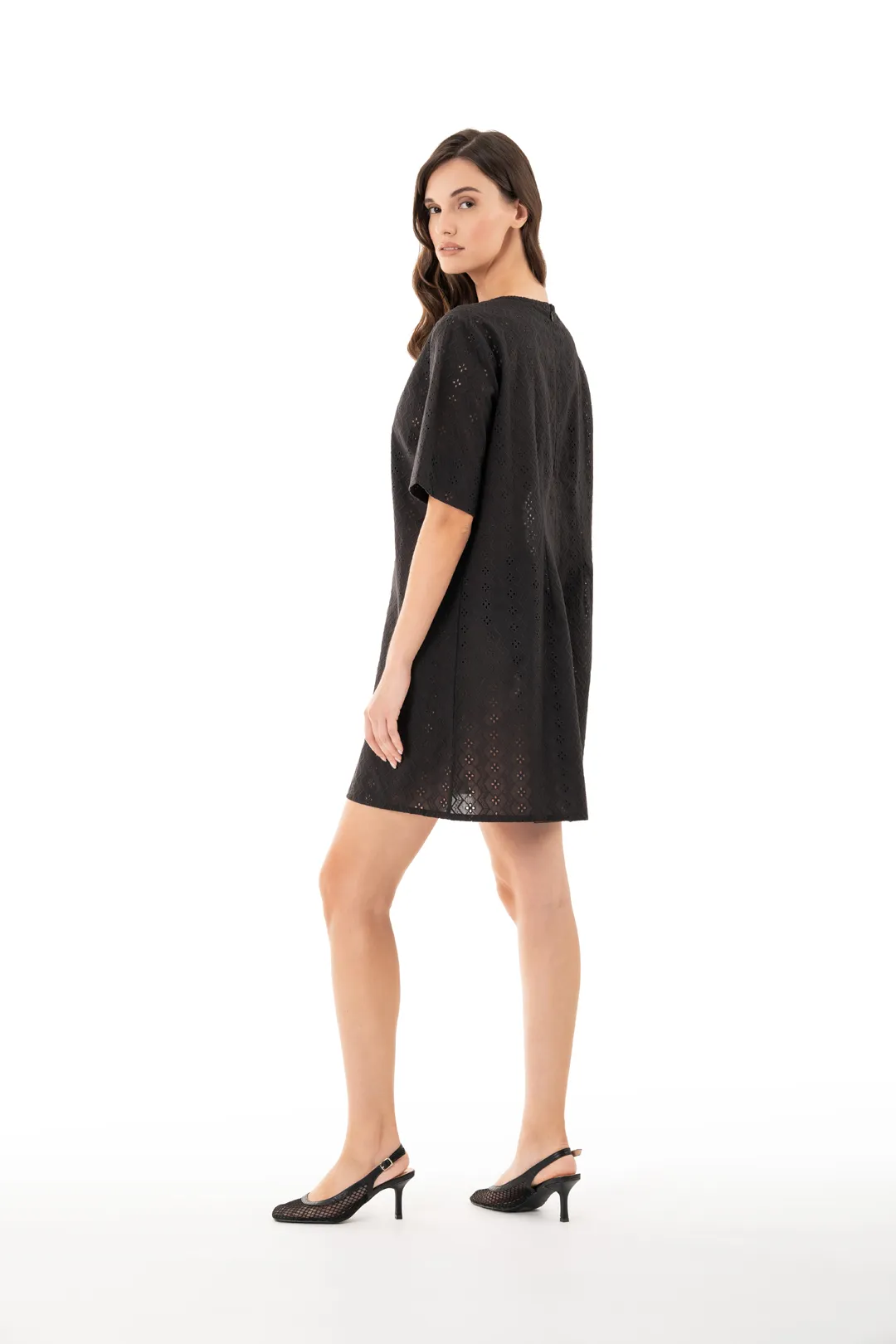 Sharks Bay Clothing Γυναικείο Μακρύ Καφτάνι Παραλίας Μαύρο
