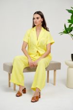 Sharks bay clothing λινό σακάκι με κοντό μανίκι. - Image 4
