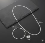 Meet me at the sunset,Men's Jewelry:Σετ Ανδρική Αλυσίδα Snake Chain Λαιμού& Βραχιόλι από Ανοξείδωτο ατσάλι  316L δεν μαυρίζει. - Image 3