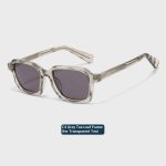 Γυαλιά Ηλίου Sharks Bay Clothing Unisex με Διάφανο Σκελετό "Grey Tea Leaf" και Τετράγωνο Retro .