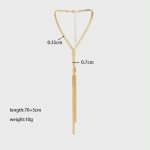 Κολιέ με Διπλή Αλυσίδα - Elegant Drop Sharks Bay Clothing Χρυσό Minimal Lariat