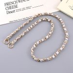 Sharks Bay Clothing Crossbody Αλυσίδα Κινητού – Χρυσό & Πλεκτό Beige/Siel