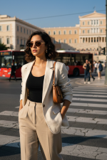 Sharks Bay Clothing Oval Retro Sunglasses με Μεταλλικό Χρυσό Σκελετό και Καφέ Φακούς. - Image 2