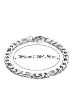 Sharks Bay Clothing Βραχιόλι Αλυσίδα από Ανοξείδωτο Ατσάλι 18.5cm - Image 3