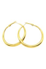 Γυναικεία Σκουλαρίκια Sharks Bay clothing Ατσάλινοι Κρίκοι Επιχρυσωμένοι. - Image 3