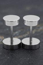 Sharks Bay Clothing – Minimal Silver Stud Earrings 10mm | Ανδρικά Σκουλαρίκια από Ανοξείδωτο Ατσάλι. - Image 3