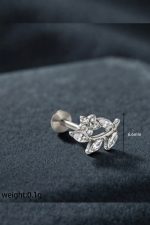 Sharks Bay Clothing – Floral Leaf Piercing (6.6mm) | Ατσάλινο Piercing Μύτης - Image 3