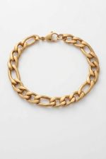 Sharks Bay Clothing – Gold Figaro Bracelet (8mm) | Ανδρικό Βραχιόλι από Ανοξείδωτο Ατσάλι 21cm - Image 3
