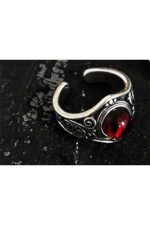 Ανδρικό Ατσάλινο Δαχτυλίδι "Dragon's Eye" με Κόκκινη Πέτρα - Sharks Bay Clothing (adjustable) - Image 2
