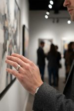 Ατσάλινο Ρυθμιζόμενο Δαχτυλίδι με Οργανική Ανάγλυφη Υφή - Sharks Bay Clothing - Image 3
