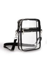 Διαφανές Ανδρικό Τσαντάκι Ώμου / Clear Crossbody Bag Ασφαλείας - Sharks Bay - Image 3