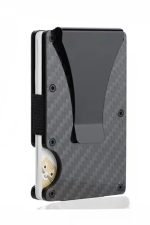Ανδρικό Minimal Wallet / Θήκη Καρτών Carbon Fiber με Money Clip - Sharks Bay - Image 2